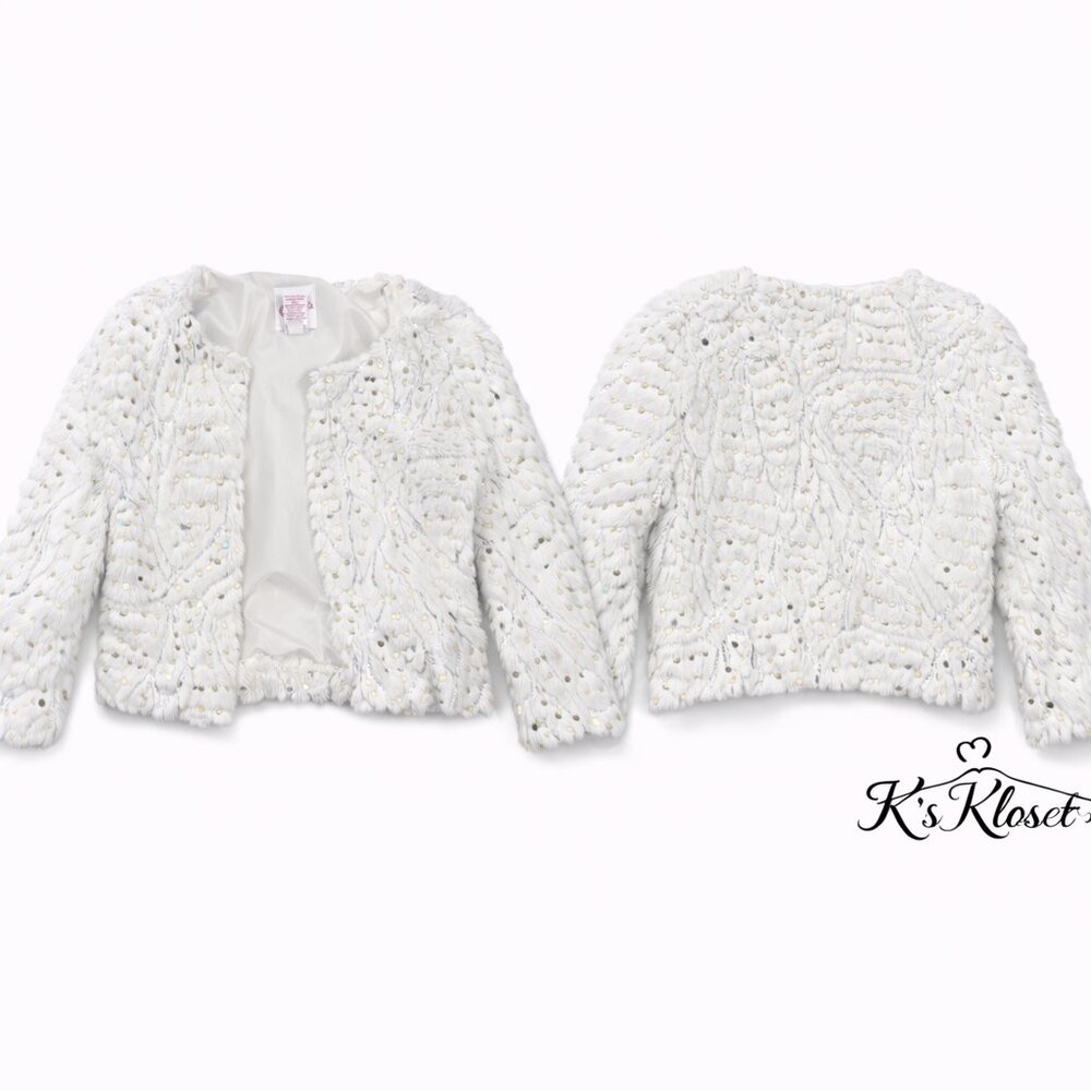 Juniors Sequin Crop Sweater